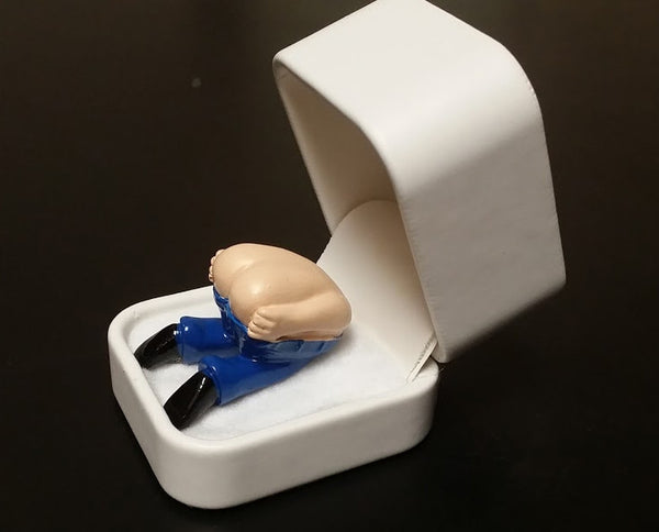 The moon ring right side view